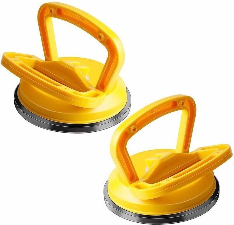 2-teiliger Saugnapf für Glas und Fliesen, max. 40 kg Tragkraft, 118 mm. Geeignet für Glaser, Fliesen, Glas, Holz und and...