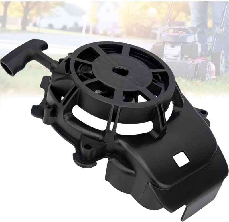 Ulisem Rücklaufstarter für Briggs & Stratton 594062 Rasenmäher, Schwarz