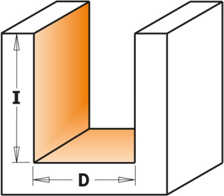 Oberfräse kurz hm D=12 l=20 S=8 mfls CMT 91112011