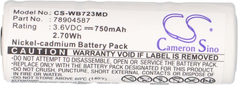 Vhbw - Akku kompatibel mit Cardinal Medical CJB-723, n MNC723W Medizintechnik (750mAh, 3,6V, NiCd)