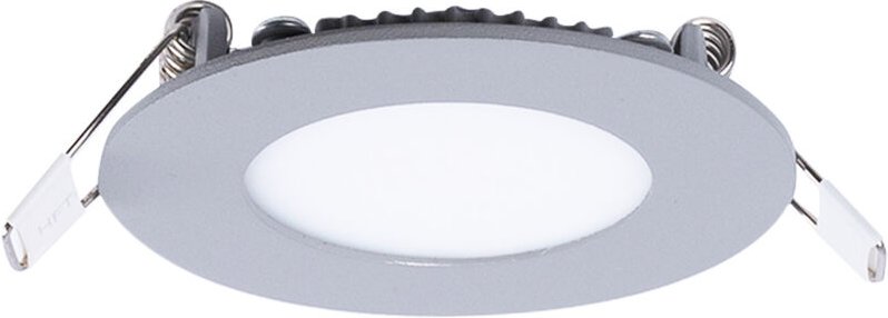 LED Einbaustrahler flach, grau 3W - Einbauöffnung Ø 70mm