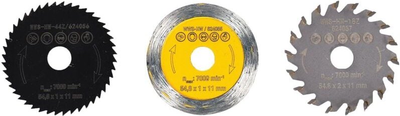 Walter Werkzeuge - Walter Sägeblatt-Set 3tlg. für Akku-Tauchsäge - 624063