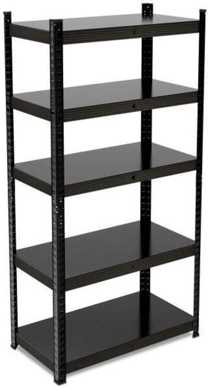 Stabile regale aus schwarzem metall 5 ebenen 88