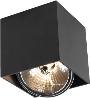Design Aufbaustrahler schwarz quadratisch - Box
