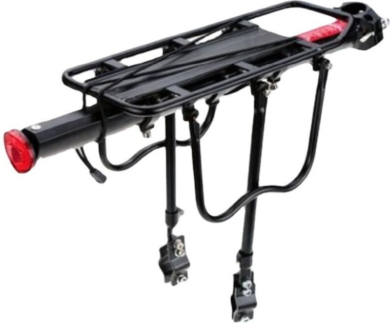 Fahrradträger hinten, universeller Gepäckträger aus Aluminium, Tragkraft 50 kg, Rücksitz