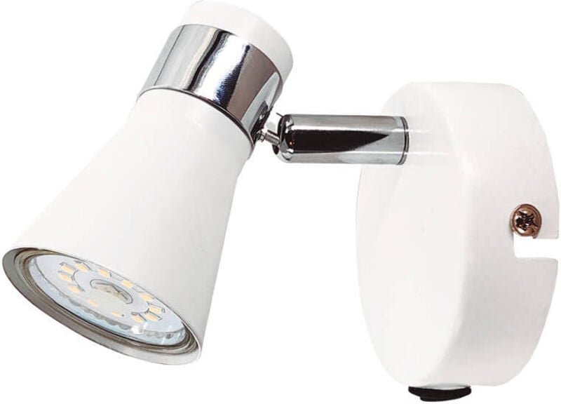 Einzelne Wandleuchte mit Schalter Selna Serie GU10 Weiß