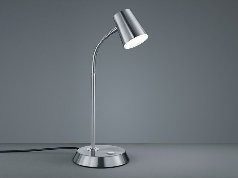 LED Schreibtischlampe NARCOS Silber matt dimmbar