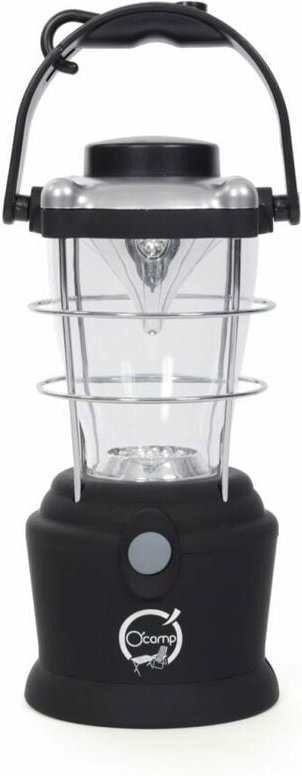 O'camp - Campinglaterne 12 LED-Beleuchtung - Inkl. Griff + Kompass