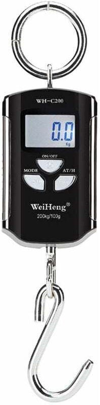 Shining House - Tragbare elektronische Kranwaage, Gepäckwaage, genauer Messbereich 200 kg/100 g, kräftiger Edelstahlhake...