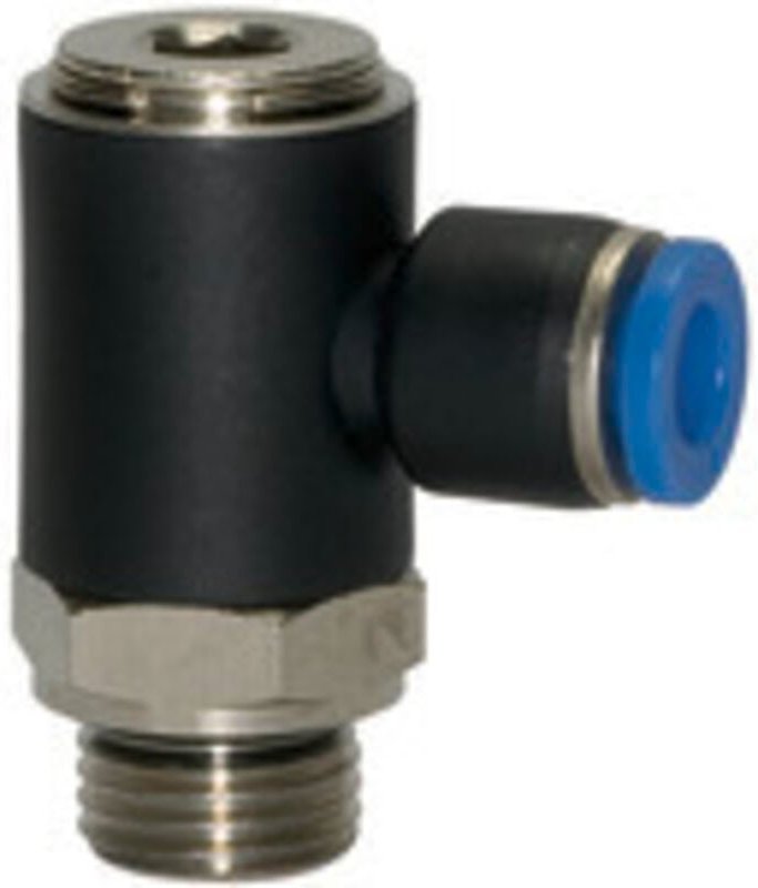 Riegler - L-Steckverschraubung »Blaue Serie«, drehbar, g 1/8 a., L=21,5mm