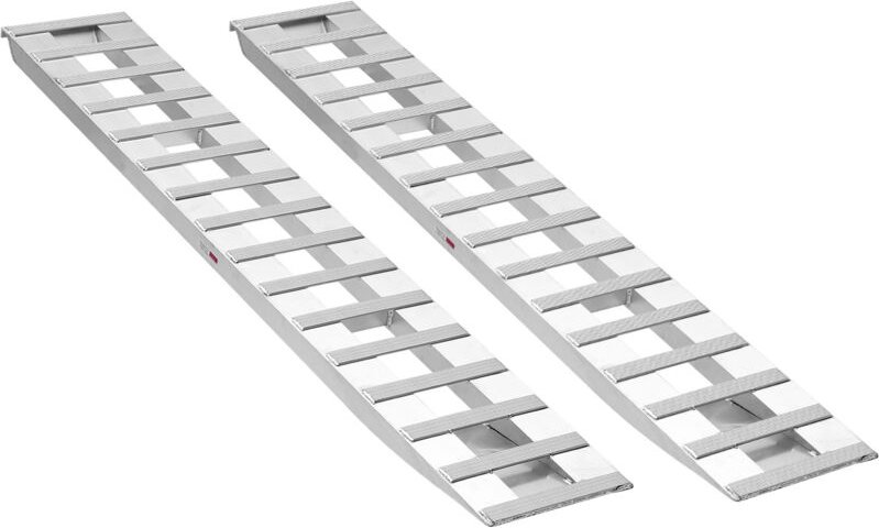 Mophorn Auffahrrampen 2er-Set 240 x 38 cm, Laderampen aus Aluminiumlegierung, 2721,6 kg Tragfähigkeit, geeignet für Karr...