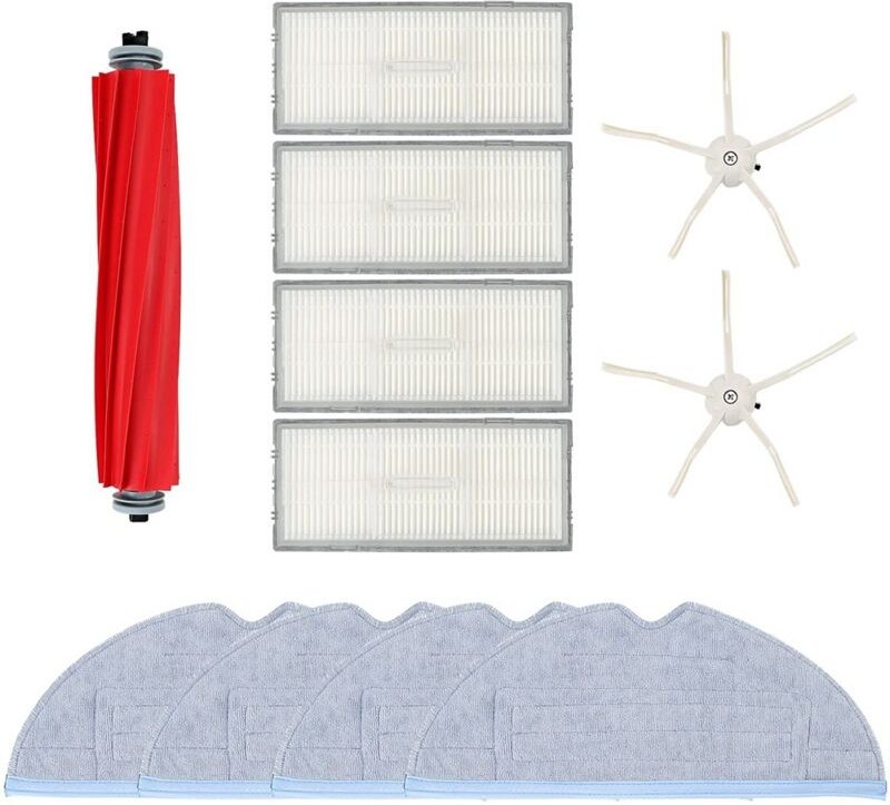 Ersatzteile Hauptbürste Seitenbürste HEPA-Filter Kompatibel für Roborock S7 T7S Roboter Staubsauger Zubehör