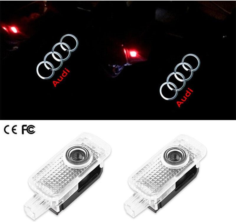 Auto Türschild Licht für Audi A4L/A5/A6L/A7/A8L/Q3/Q5/Q7 Projektion Licht führte willkommen Licht, 4 stück