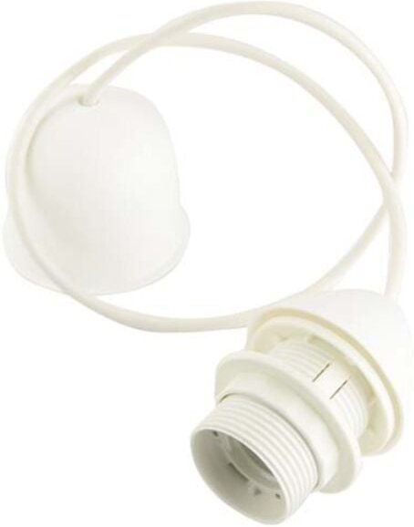 FAI - Pendelleuchte kabel 80cm e27 fassung mit weißer lampenfassung - 3011