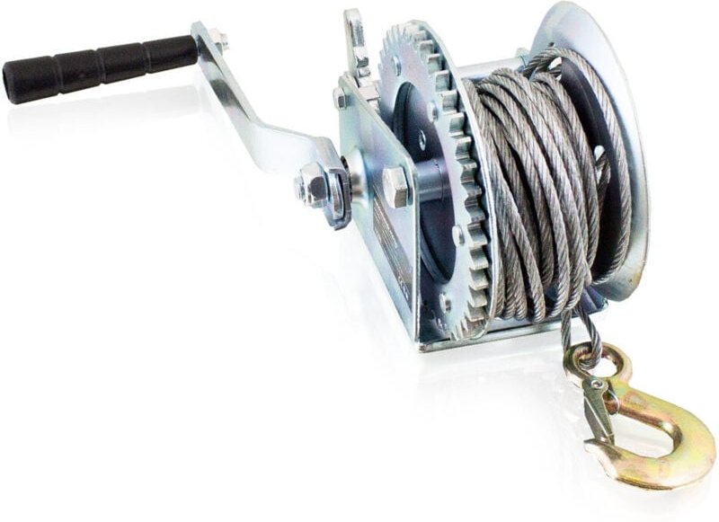 Handwinde Handseilwinde Anhänger Winde Zugwinde Bootswinde Seilwinde Handkurbel bis 450Kg 10m Seil