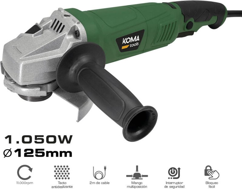 EDM - 1050w elektrische Schleifmaschine ø115mm 22,8x35,5cm koma tools