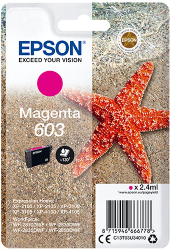 Original Tintenpatrone Epson C13T03U34020 Magenta