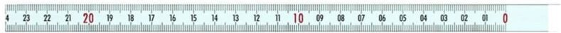 Thumbnail - Skalenbandmaß 5 m, rechts nach links - Hedue