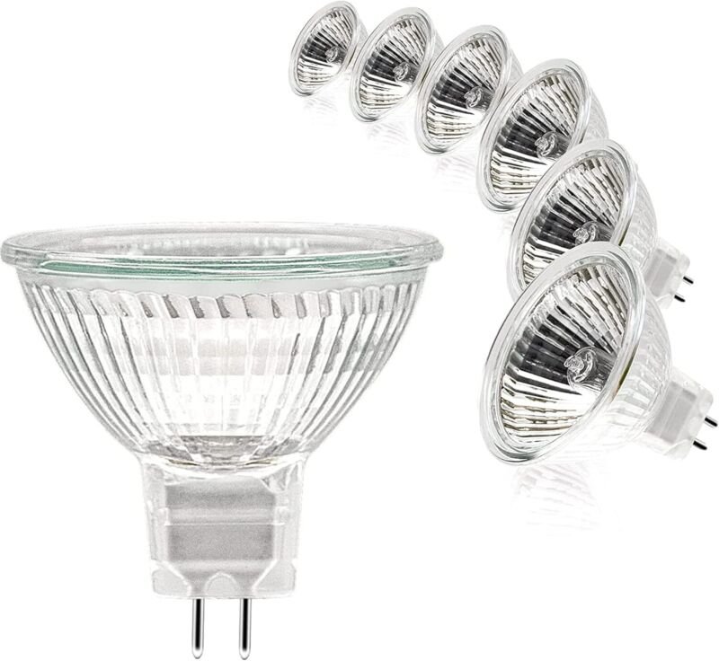 Halogenlampen, MR16 Spotlampe, 12 V, 20 W, GU5.3-Glühbirne, MR16, dimmbare Glühbirne, 2-polige Halogenlampen, Warmweiß 2...