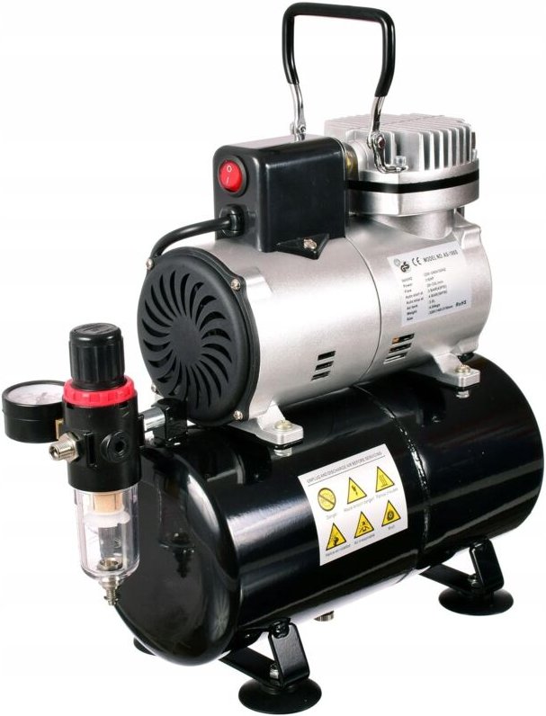 Leiser Kolben-Airbrush-Kompressor mit 3-Liter-Tank für den Modellbau