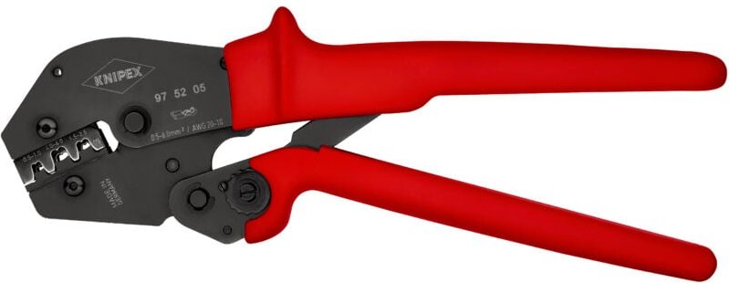 Knipex - 97 52 05 Crimpzange auch f. 2-Handbedien. KST-Hülle brün. 250 mm