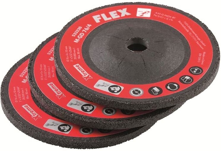 Flex - Schruppscheibe für Metall m-gd 76/4 VE3 für lbe 76 12-EC