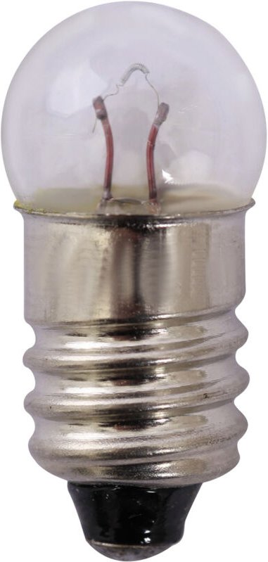 Quadrios - 23O187 Kugellampe, Fahrradlampe 6 v 3 w Sockel E10 Weiß 1 St.