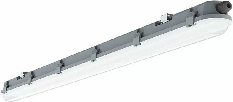 Thumbnail - Led Feuchtraumleuchte 60 cm kaltweiß led Werkstatt Deckenleuchte, Reihenschaltung Röhre IP65, 1x led 18W 2160lm 6400K, K...