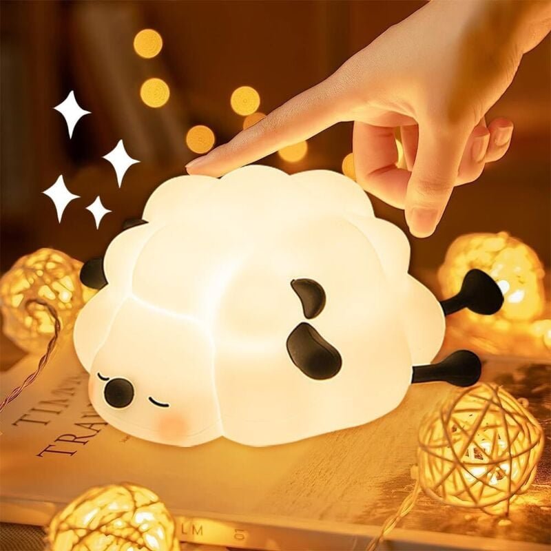 Veilleuse LED pour enfants, lampe de chevet LED, veilleuse tactile pour enfant, 3 modes d'éclairage avec minuterie de 30...