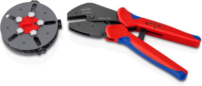 Thumbnail - Knipex - MultiCrimp Crimpzange mit Wechselmagazin mit Mehrkomponenten-Hüllen brüniert 250 mm