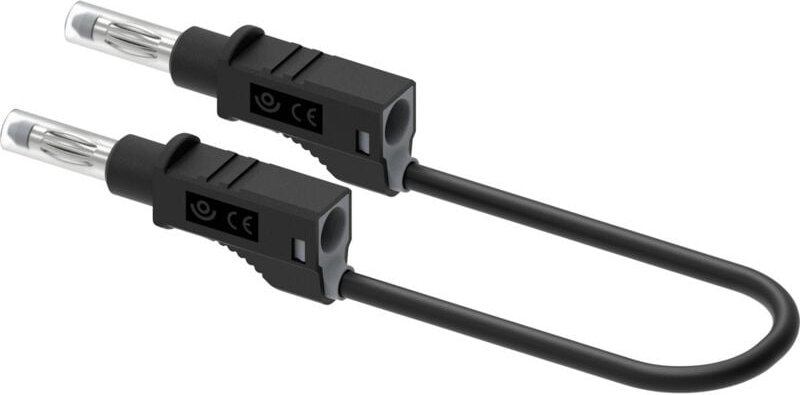 Electro Pjp - 2214/600V-CD1-25N Messleitung Steckanschluss 4 mm 25 cm Schwarz 1 St.