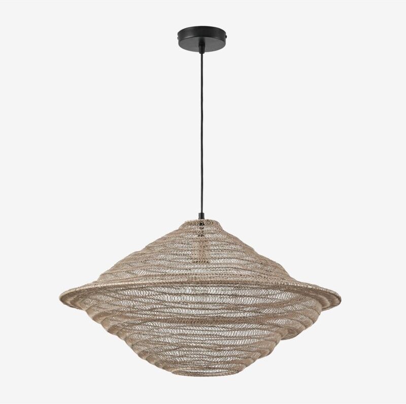 Sklum - Zulma Deckenleuchte aus Eisen Ø65 cm Creme-Beige