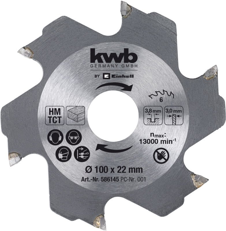 Disc für HM Biscuit Maker Ø100 x 22 x 3,8 mm Z6 EINHELL