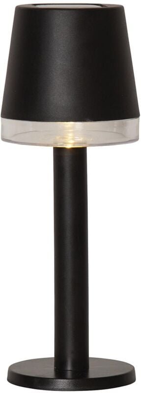 Star Trading - Tischlampe Parvus, Solar, Tischdekoration, Tischleuchte, Schwarz, Dämmerungssensor, Außenbereich, Warmwei...