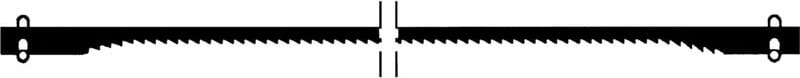 Proxxon - Sägeblätter mit Querstift, fein verzahnt, (25 Zähne auf 25 mm), 12 Stück - 28745