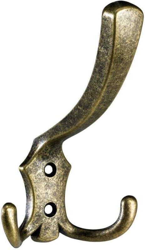 Hut- und Mantelhaken 12,5 x 7,7 x 7,5 cm brüniert gold - 1 Stück Möbelbeschläge - Hettich