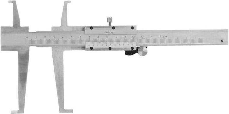Messschieber, 9–150 mm Innenmikrometer-Lineal, 0,02 mm Messgenauigkeit, Kohlenstoffstahl, zum Messen des Innendurchmesse...