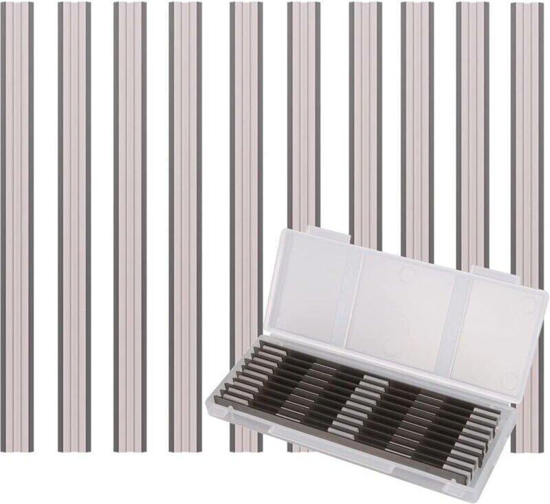 10-teiliges elektrisches Schneidmesserset, 82 mm, 82 x 5,5 x 1,2 mm, für Schneidschüsseln von Makita, Black & Decker, De...