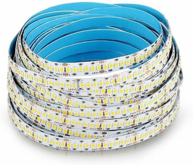 LED-Streifen Samsung SMD2835 15W/m 10m 240 LED/m 24V Naturweiß IP20 10mm - V-tac