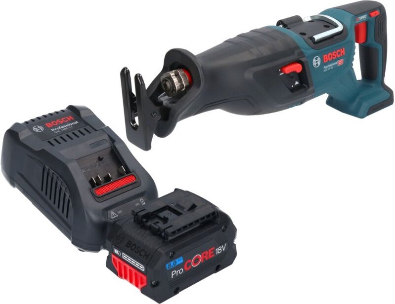Bosch gsa 18V-28 Professional Akku Säbelsäge 18 v biturbo Brushless + 1x ProCORE Akku 8,0 Ah + Ladegerät