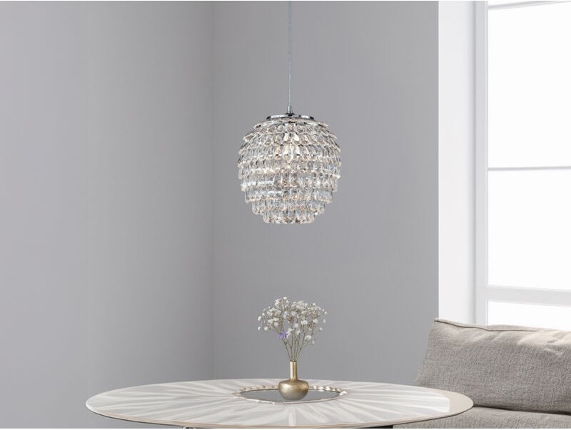 Hängeleuchte petty mit Kristall Behang aus Acryl, ø 35cm