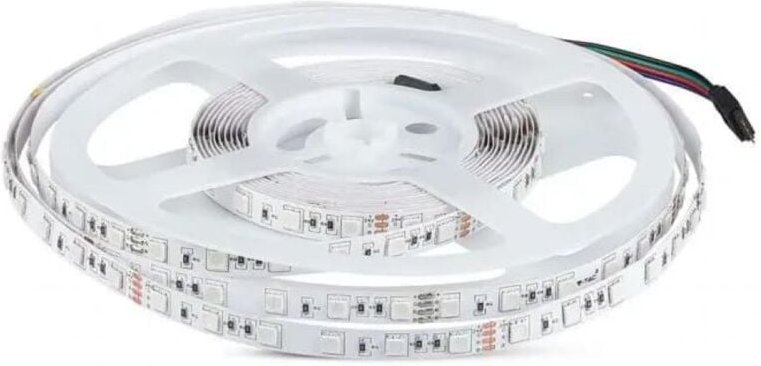Streifen led SMD5050 7W/m Spule 5m 60 LED/m 24V rgb IP20 10mm - V-tac