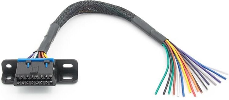 Universal OBD2 16Pin Buchse zum Öffnen des OBD-Kabelverlängerungsband-Schnittstellenadapters