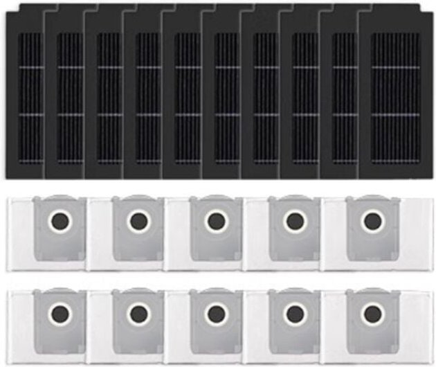 20 Stück Filter und Staubbeutel für T50 PRO Kehrmaschinenzubehör