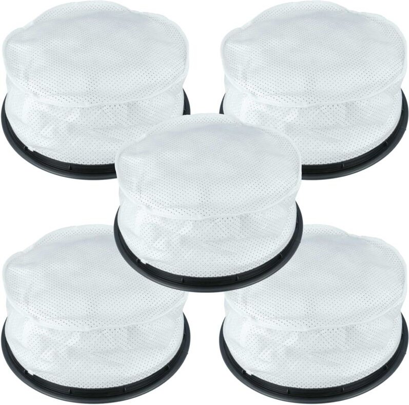 5x Rundfilter kompatibel mit Numatic nvp 370, nvp 370-2, NVQ-250B, NVQ-250T, NVQ-200T, NVQ-204, NVQ250-22, NVQ200-22, NV...