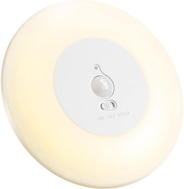 Aougo - LED-Deckenleuchte mit Bewegungsmelder, batteriebetrieben, für den Innenbereich, 3000 k, kabellose Deckenleuchte ...