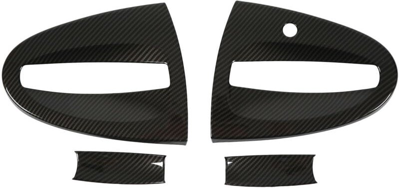 Thumbnail - 4 Stück Kohlefaser-Stil Auto-Außentürgriffschalen-Abdeckungsverkleidung Ersatz für Smart Fortwo W451 2009-2015 - Ej.life