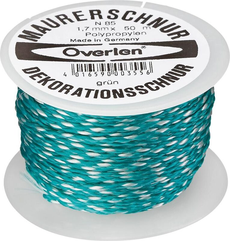 OVERMANN 008501700200500AA Maurerschnur Länge 50 m Ø 1,7 mm 40 kg Polypropylen
