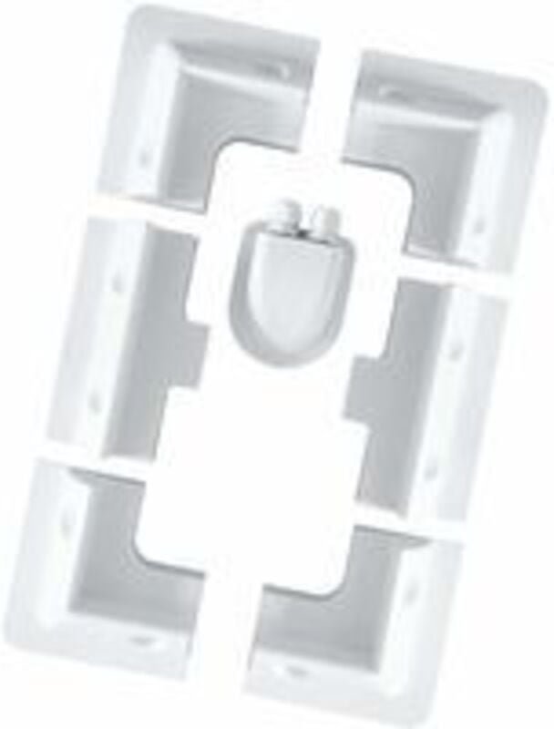 7er-Pack weiße ABS-Solarpanel-Halterung für Wohnmobil, Flachdach, Wohnmobil, Wohnmobil, Wohnwagen, UV-beständige Install...