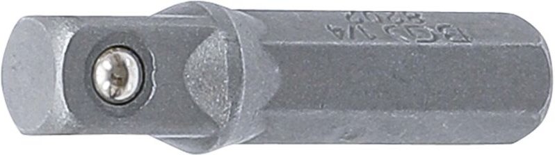 Bit-Knarren-Adapter Außensechskant 6,3 mm (1/4') - Außenvierkant 6,3 mm (1/4') 30 mm